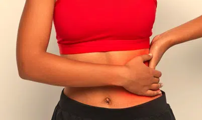 woman cropped image showing torso with hip pain