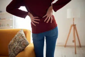 Woman with Herniated Disc Pain in Lower Back