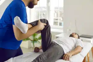 Chiropractic care and wellness therapy room